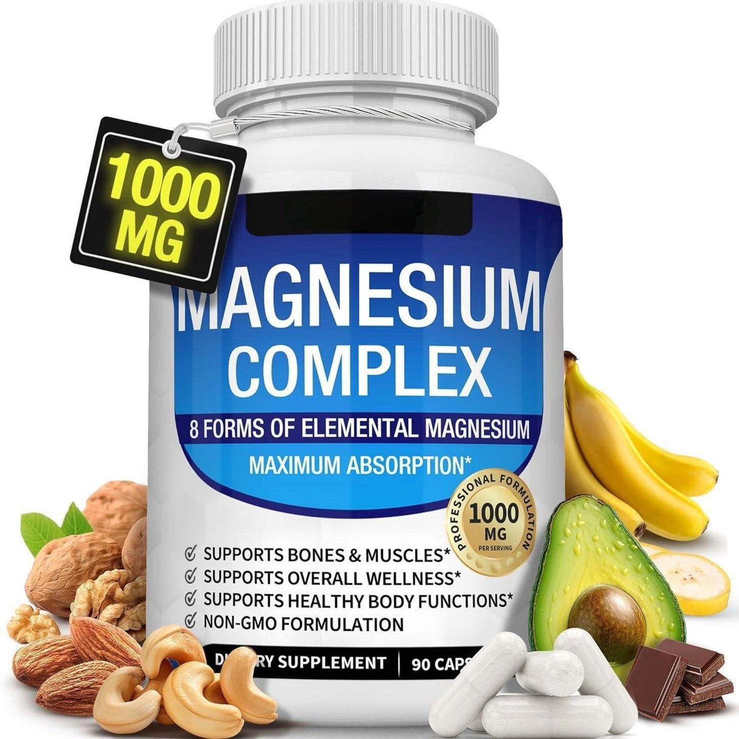 Magnesium complex capsules