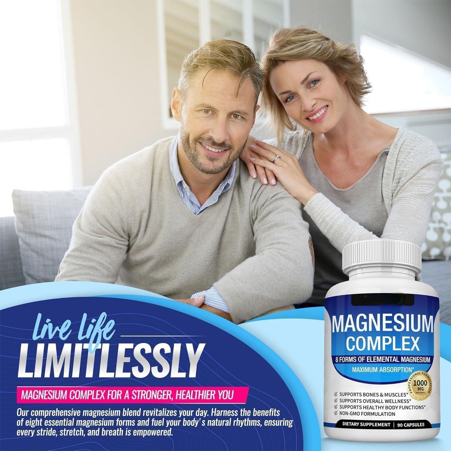 Magnesium complex capsules